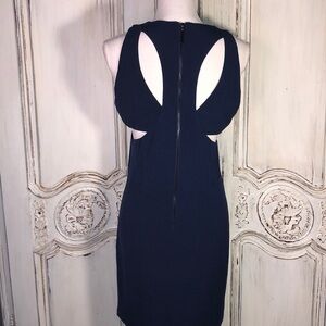 Les Petites… Paris NWT Round Neck Cutouts Sleeveless Structured Sheath Dress S/6